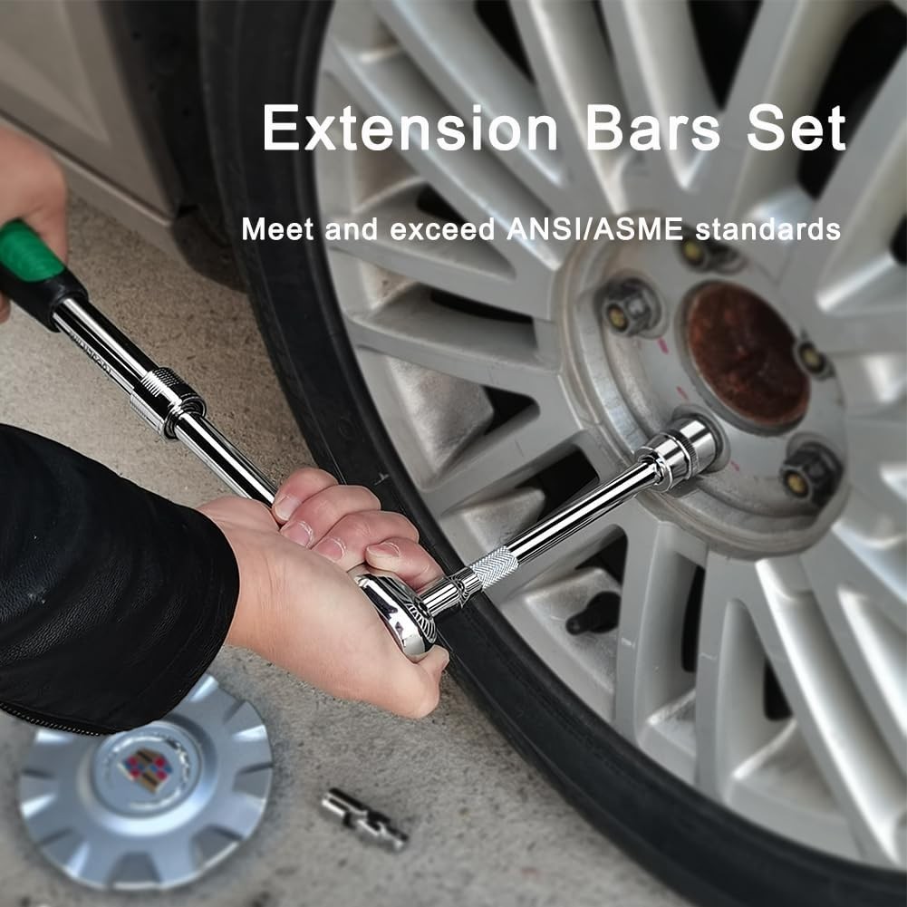 4 Piece 3/8 Inch Drive Extension Bar Set, 3/8 Inch Drive Socket Extension Set In