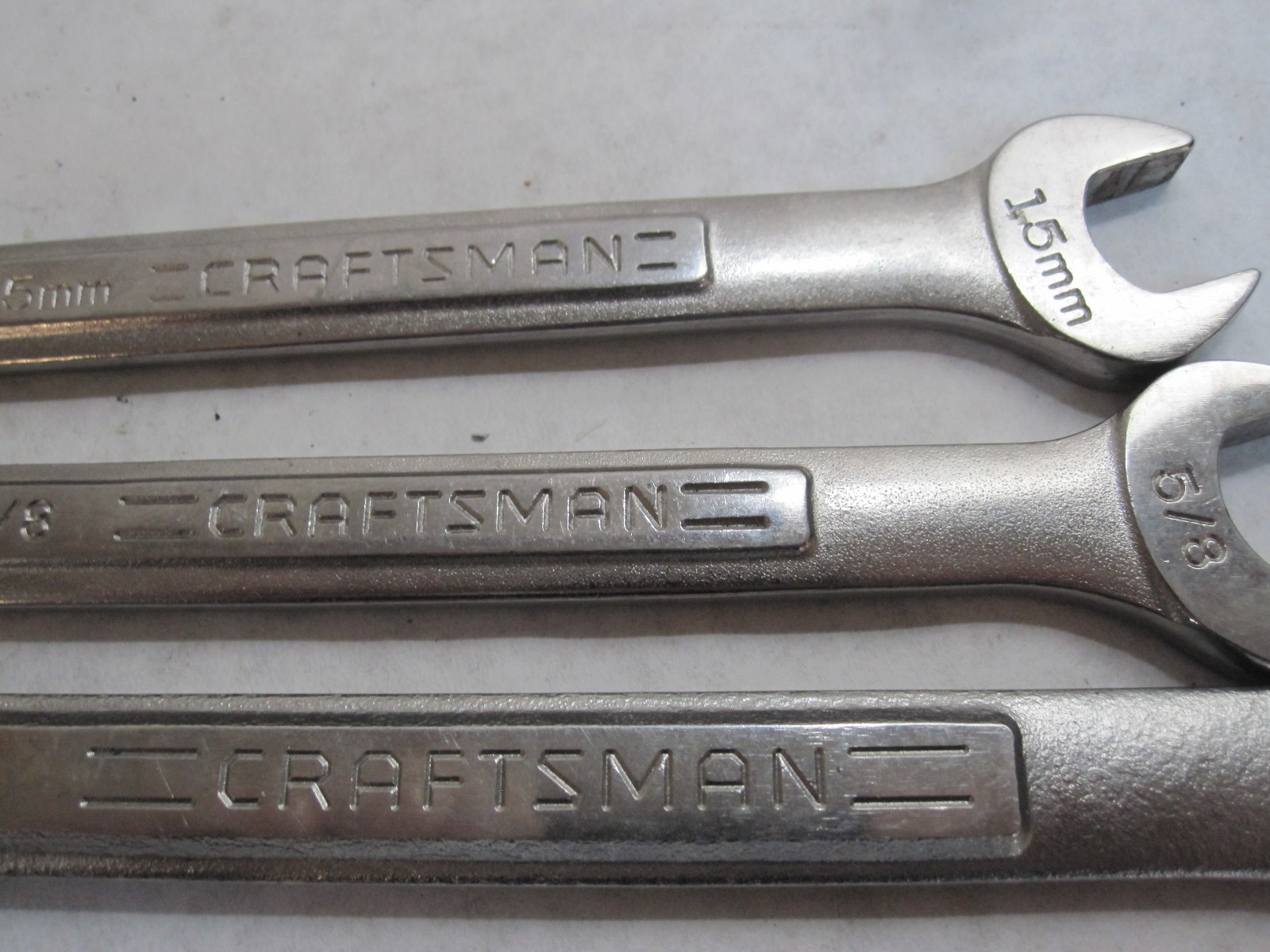 Craftsman set of 3 wrenches see description
