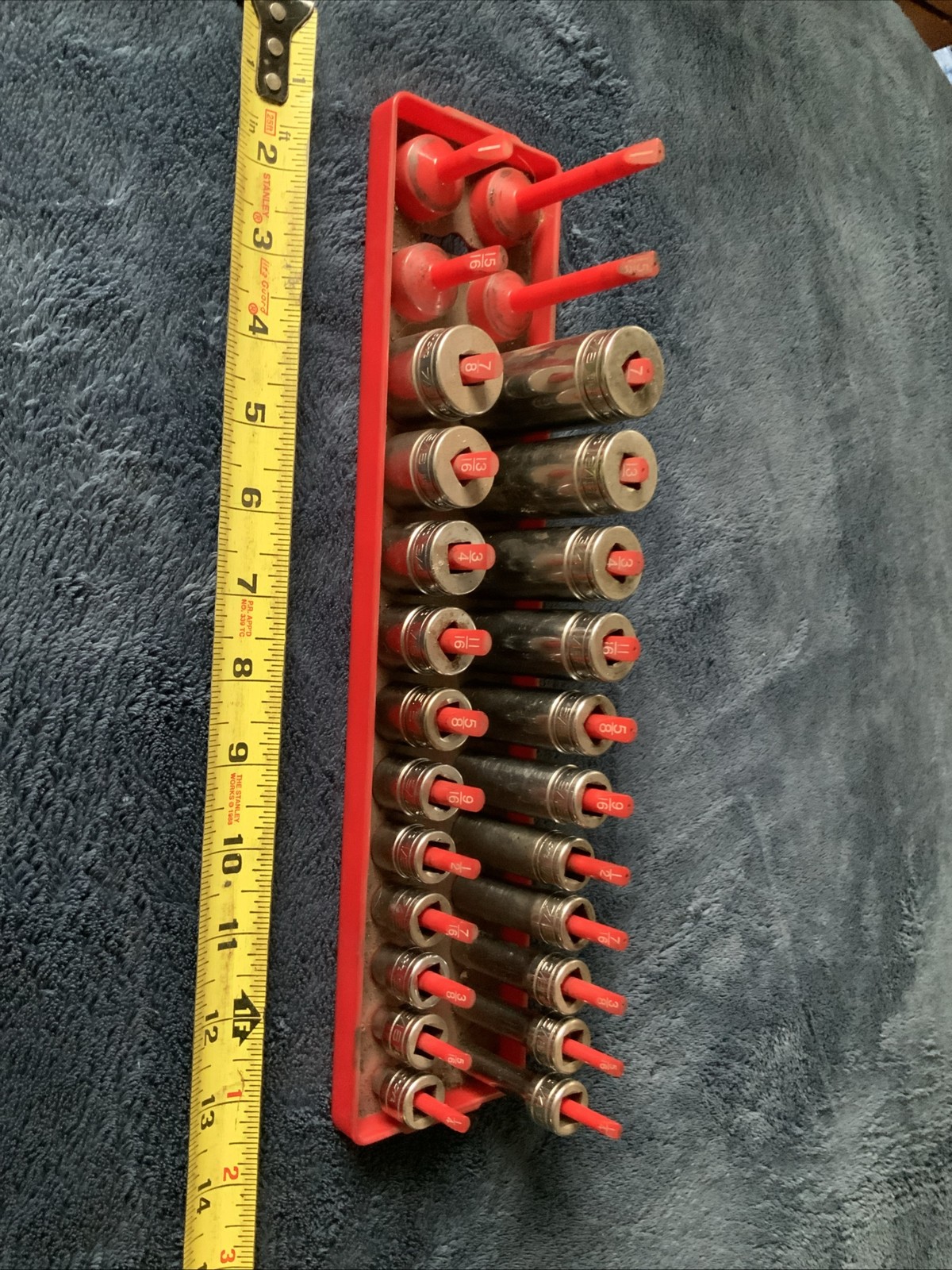 Snap On 3/8” Drive Deep And Shallow Socket Set, Sae, 6pt…..see Pics For Sizes….