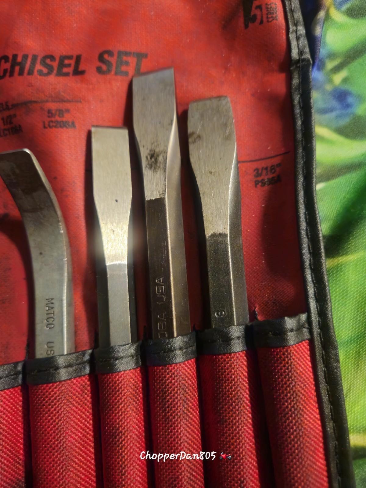 Matco Tools SPL12KA Punch And Chisel Set – Partial 8 Piece Lot With Pouch USA
