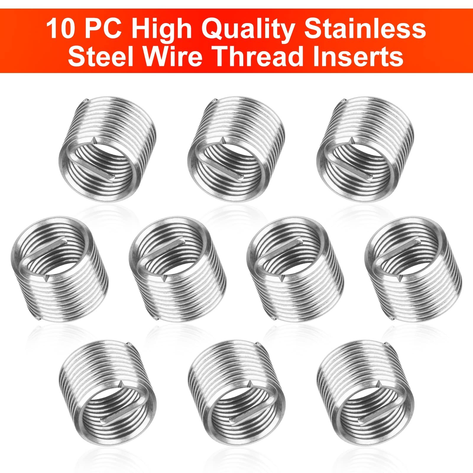 M10 X 1.25mm Thread Repair Kit | Metric Insert Set for Damaged Threads & Auto Re