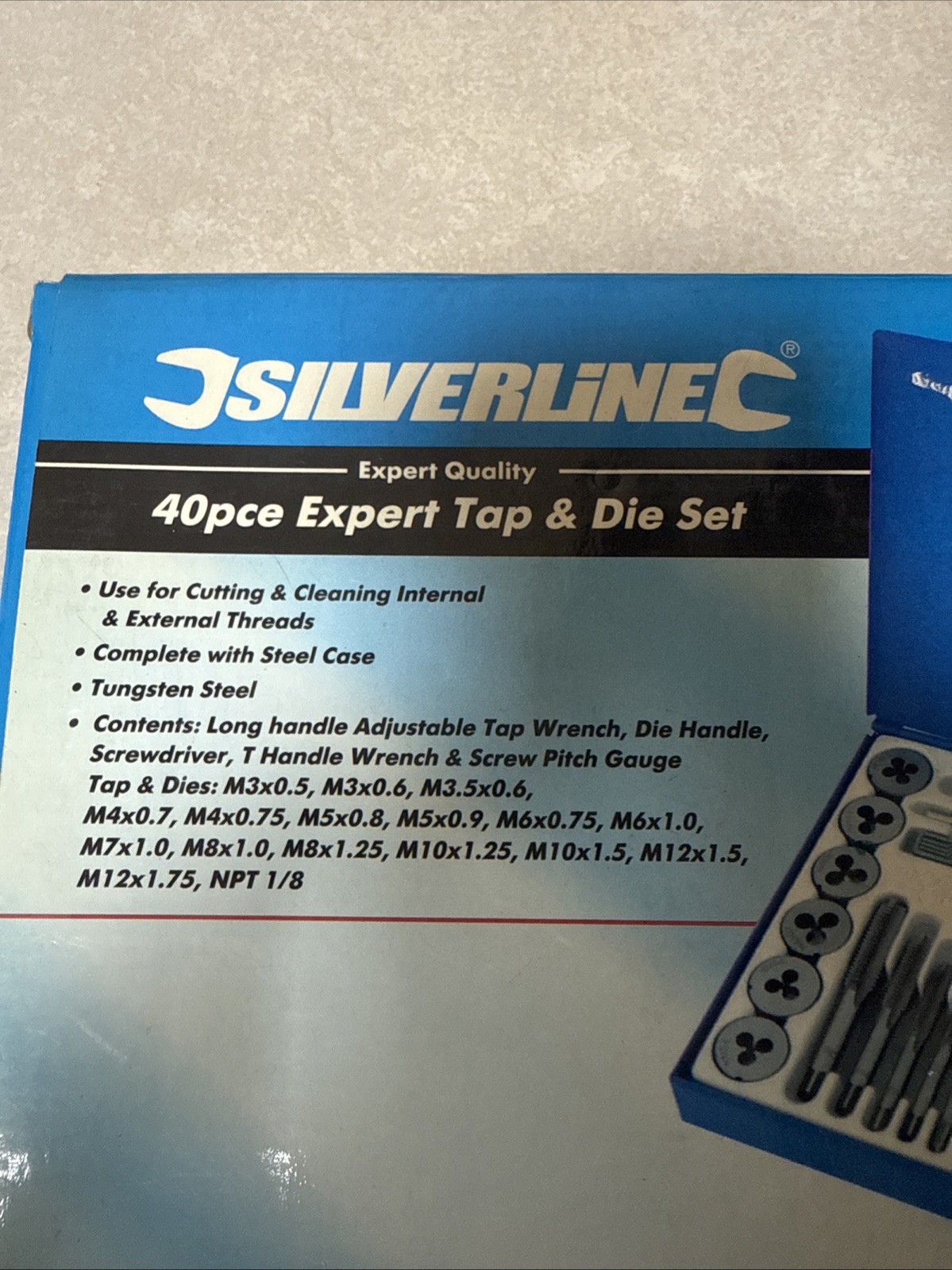SilverLine Expert Quality 40 Pce Expert Tap & Die Set