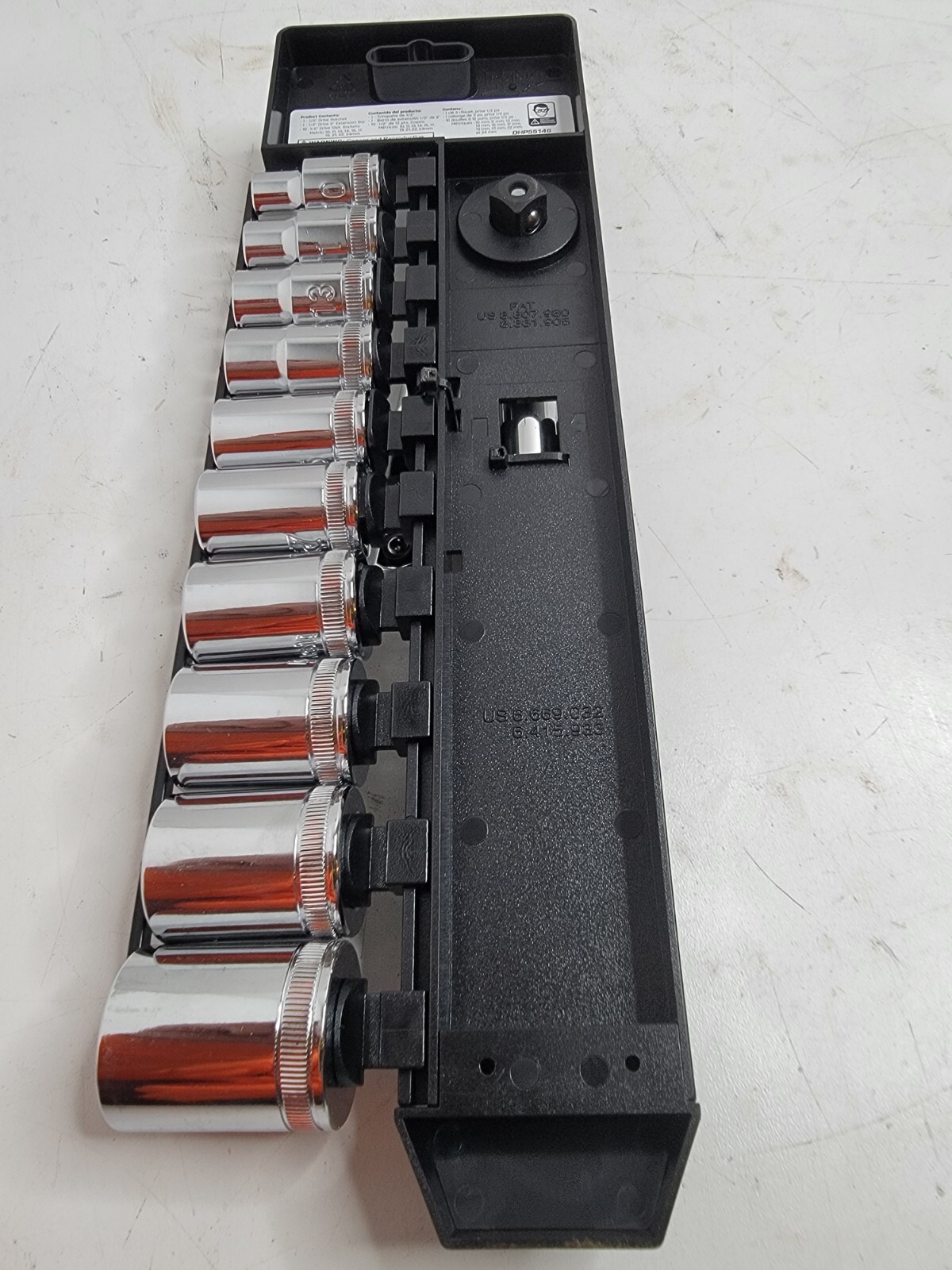 DieHard 1/2 Drive Socket Set Ratchet Extension Metric 12-Point Chrome DHP55146