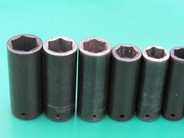 SNAP ON 309SIMY 1/2″ TO 1″ 1/2″ DRIVE SAE 6 PT DEEP IMPACT 9 PC SOCKET SET SIM