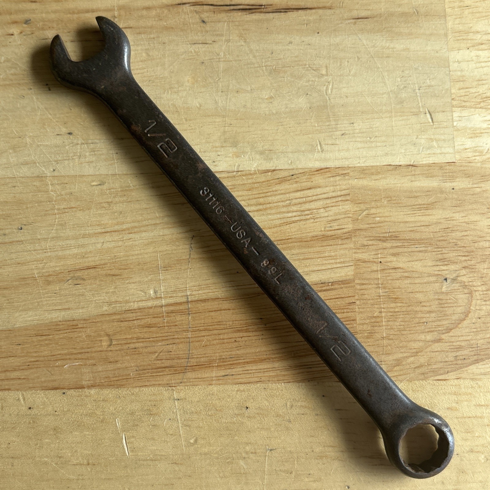 Wright Tools 1/2″ Combination Wrench 12 Point Black Oxide Finish S1116 USA
