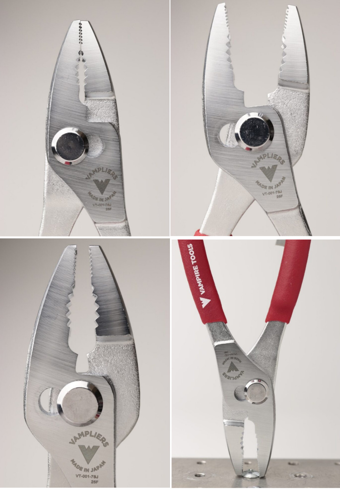 VAMPLIERS 7″ Stripped Screw Extractor/Removal Slip Joint Pliers Made in Japan