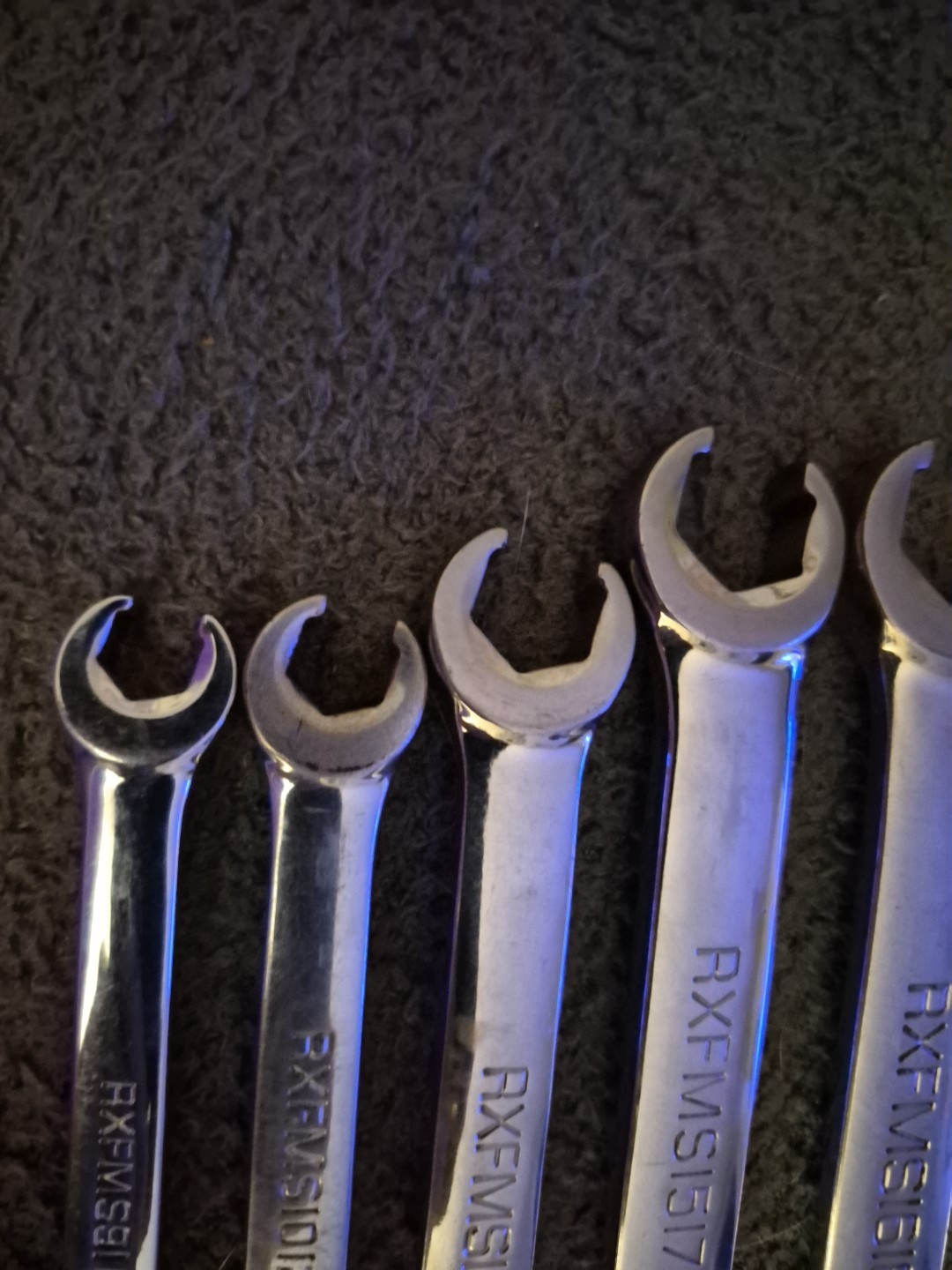 Snap-on 6pc Flare Nut Line Wrench Set Metric 9-21mm RXFMSB