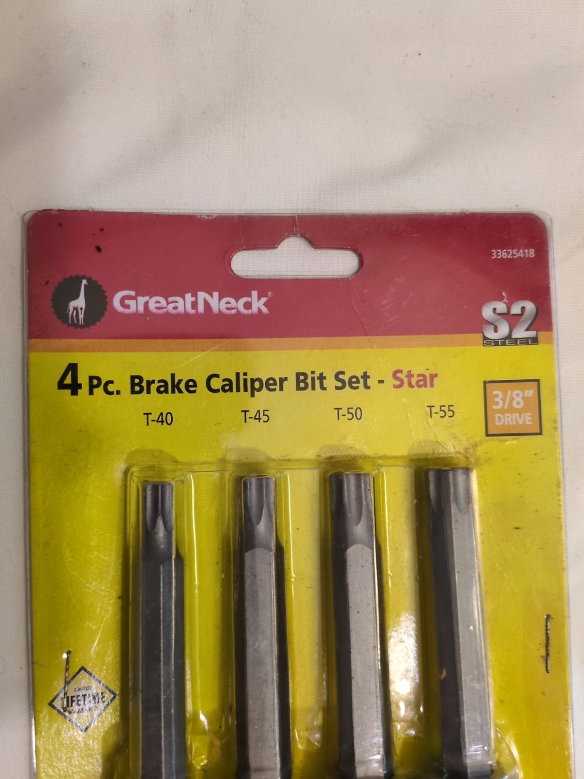 Great Neck 4pc. Brake Caliper Bit Set – Star. Unopened, NOS