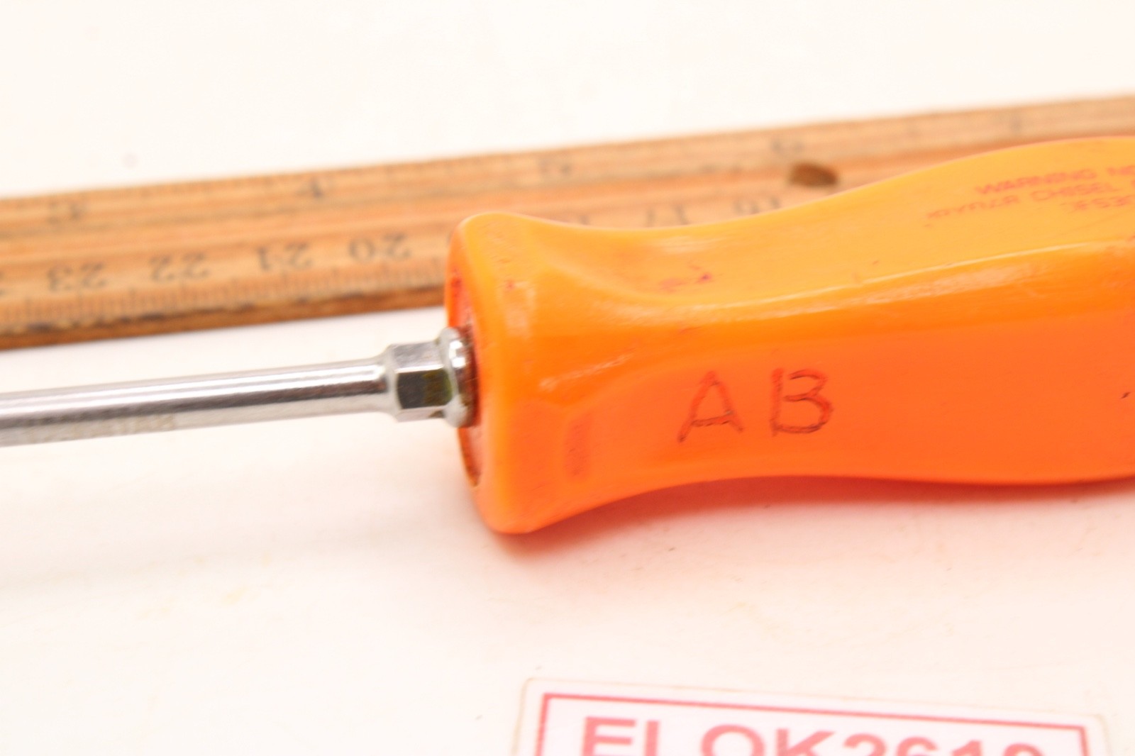 Snap-on SDDP31 #1 Phillips 3″ Screwdriver Hard Orange Handle USA