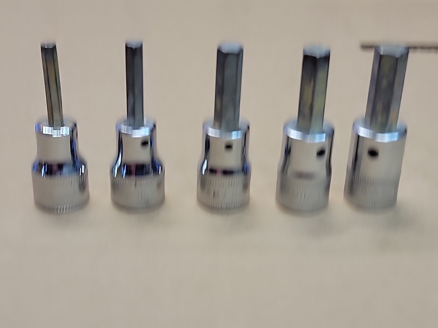 Snap On 5pc Hex Bit Socket Set FAM4A-FAM10A on rail