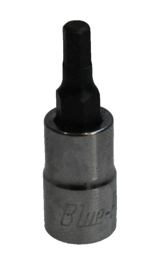 Blue Point Tools BLPH124 4mm Metric Hex Bit Socket Driver 1/4″ Drive Chrome