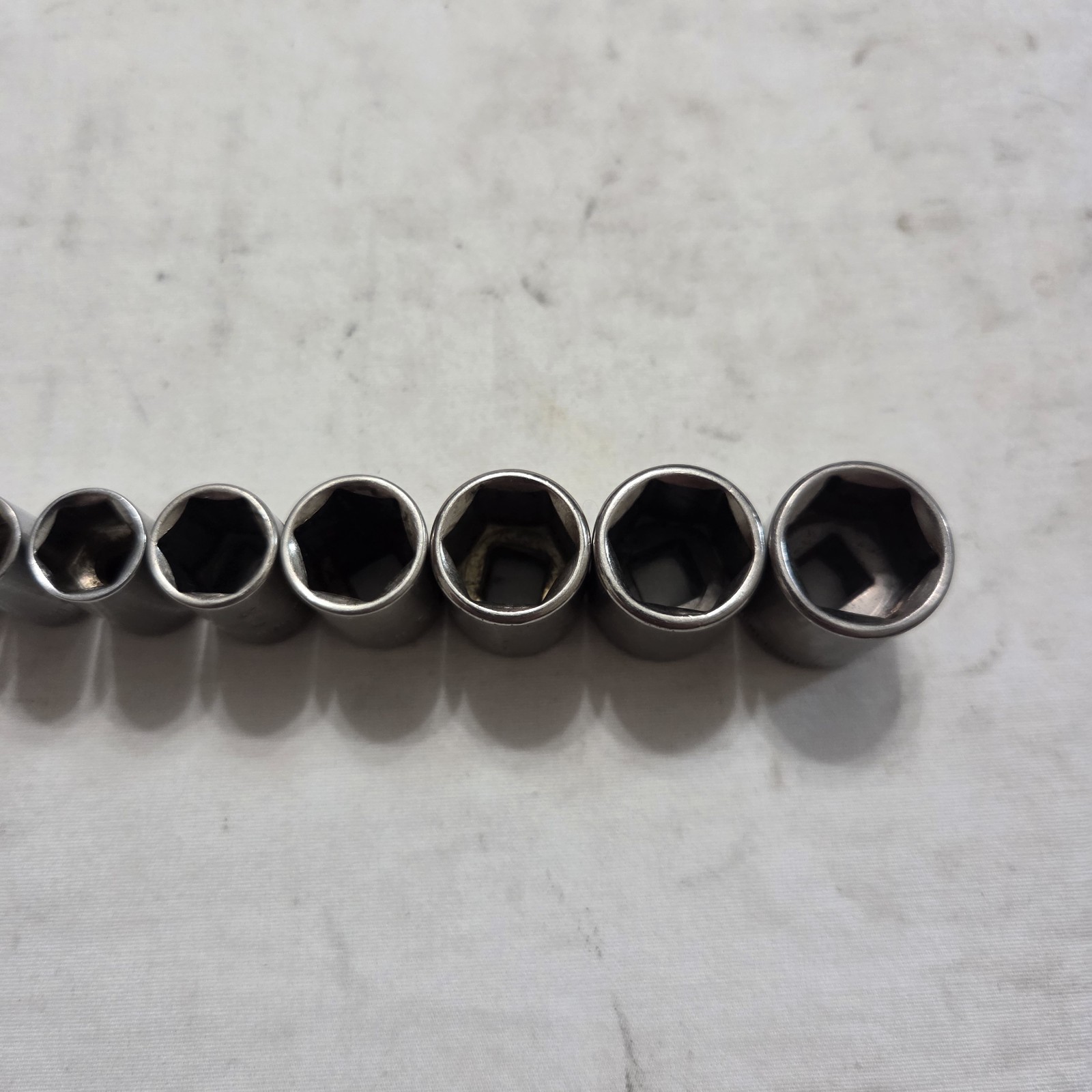 Craftsman 11pc Metric 4mm-14mm 6Pt Shallow Socket Set 1/4″ Dr G,G1,G2 Series USA