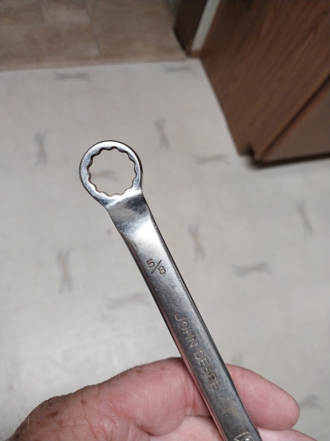 Vintage Deere Box End Wrench TY3268 USA 5/8″-11/16″