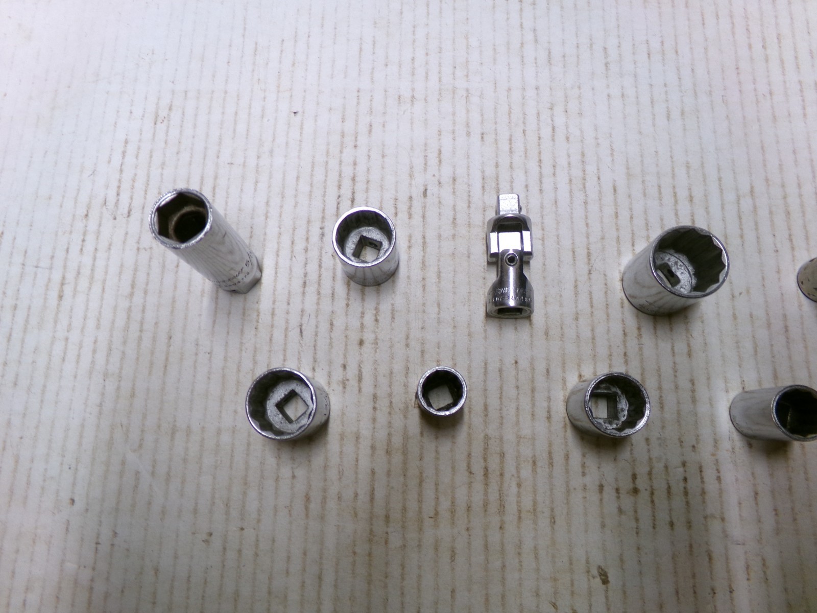Powr-Kraft Socket Lot of 10 SAE 12 Point Mixed Sizes 3/8″ Drive