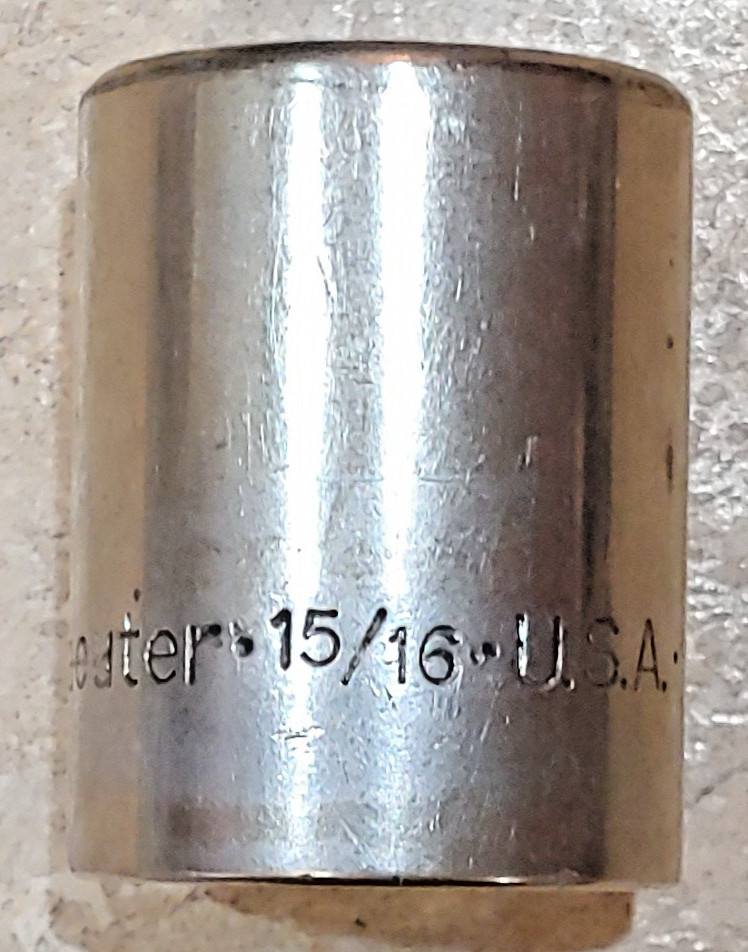 Kraeuter 15/16″ Regular socket #33330, 1/2 drive 12-point Made in USA
