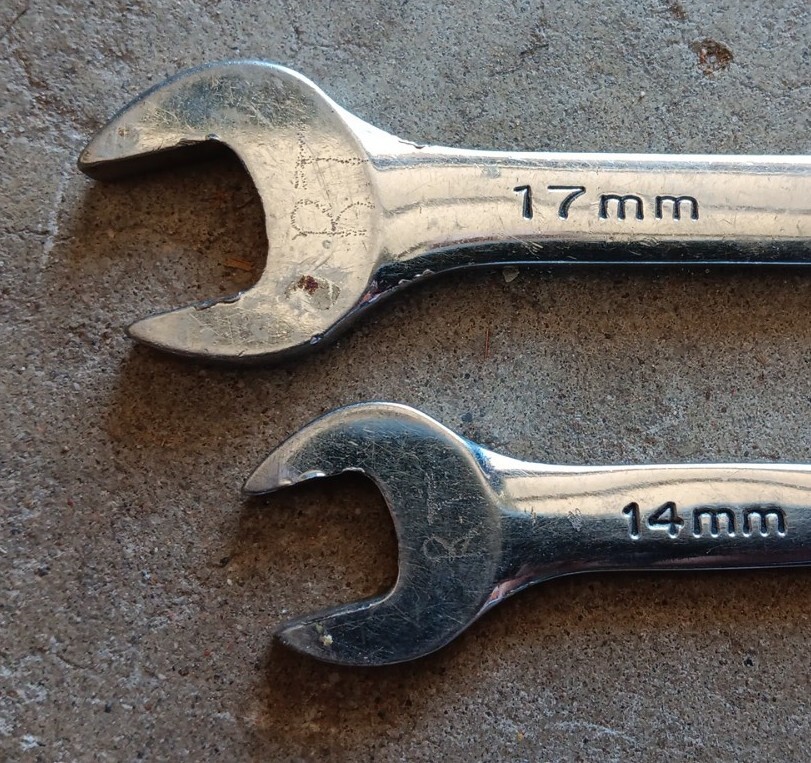 S-K Metric 12 Pt. Combination Wrenches 17mm & 14mm ~ 88317 & 88314