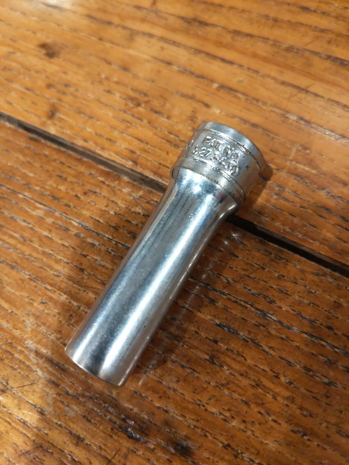 SNAP-ON SF-121 USA 3/8 Deep Socket 3/8-drive 12-pt PAT NO 3273430 underline logo