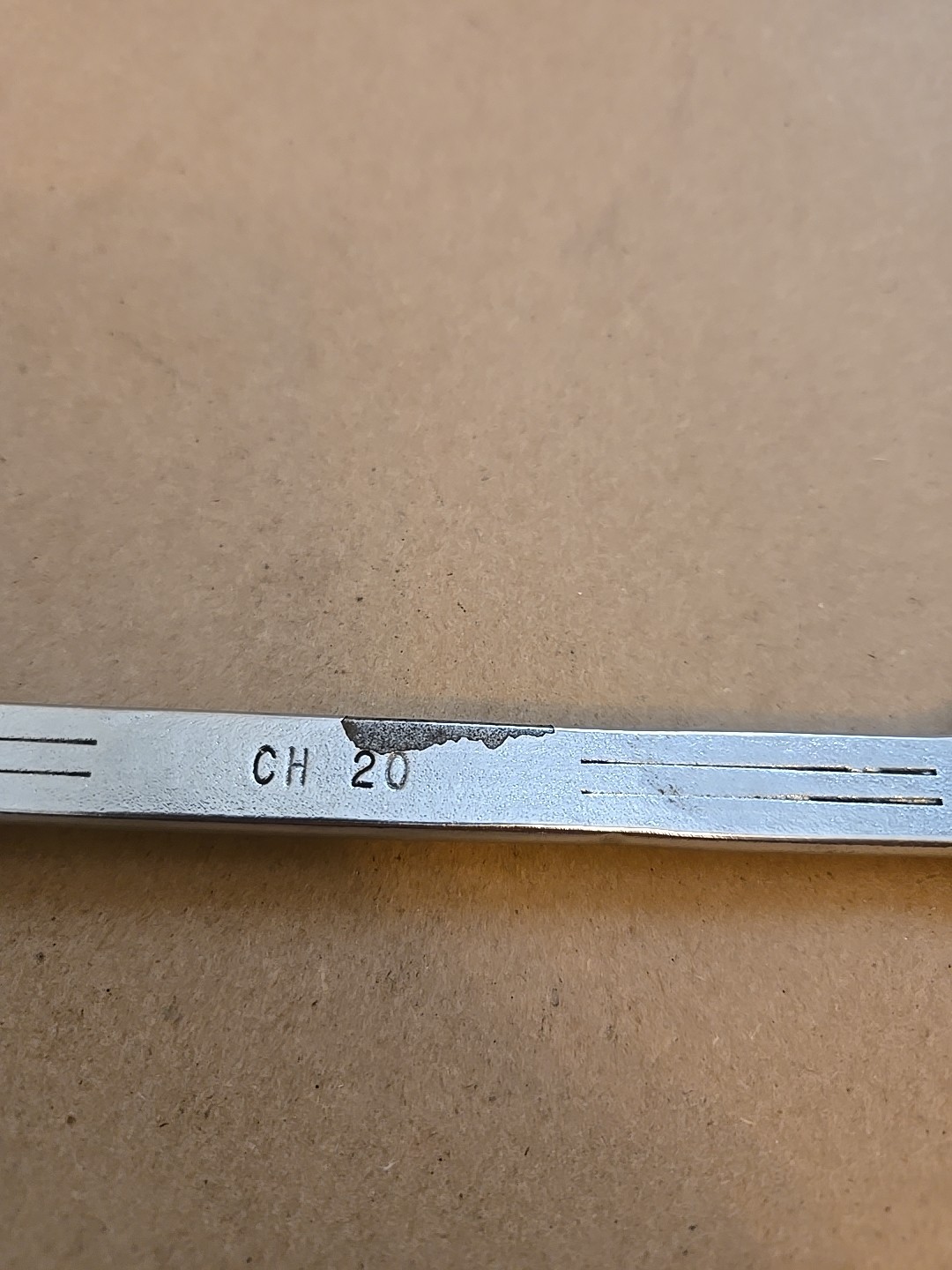 Mac Tools Sabina 5/8″ 6PT SAE Chrome Combination Wrench USA CH20