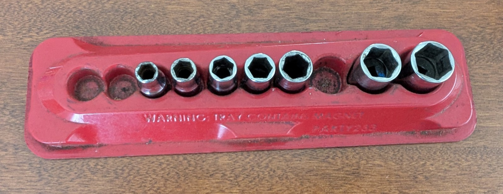 Snap-on Tools 1/4″ Drive 7pc 6pt SAE Socket Set 1/4″ – 9/16″ w/ PAKTY 233 Tray