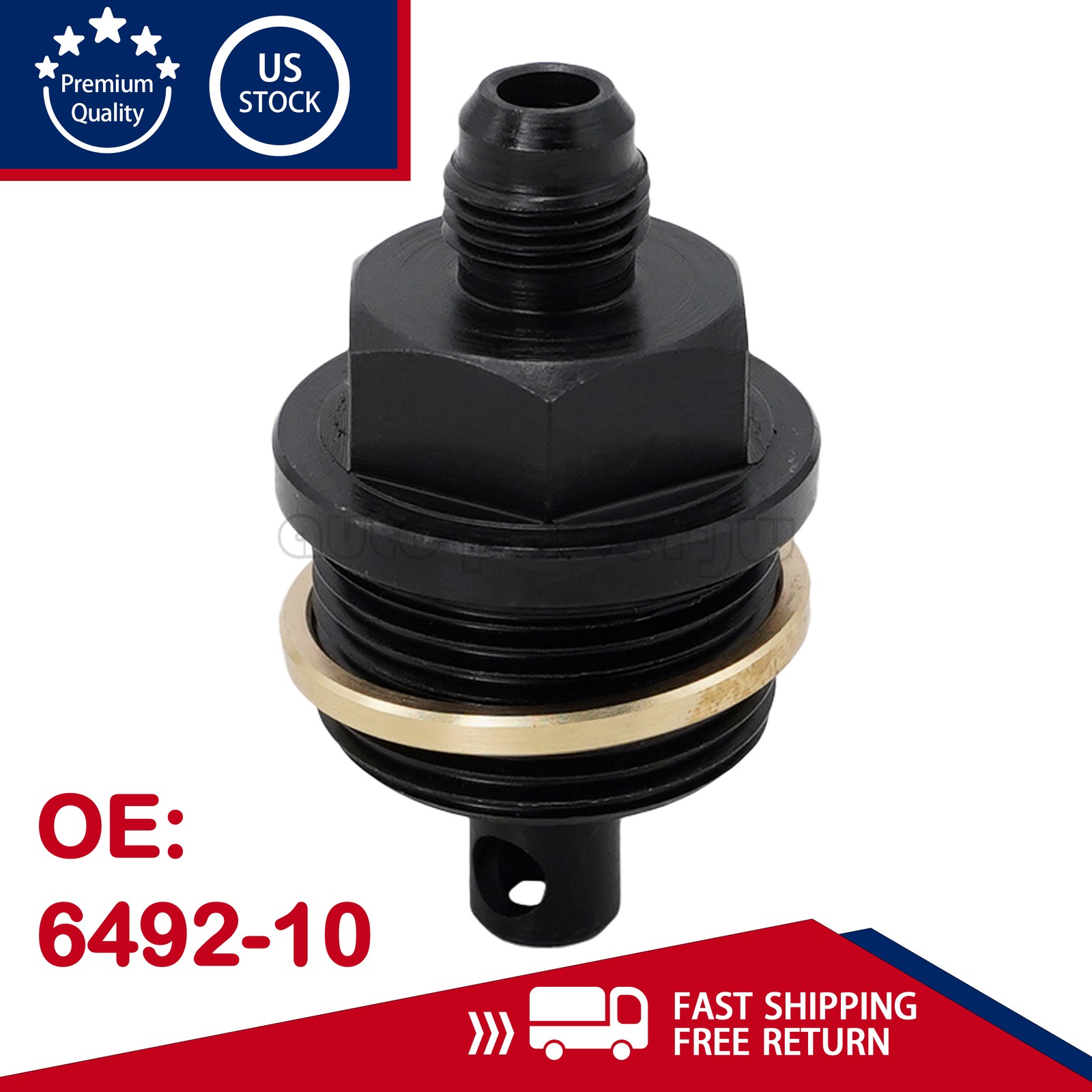 NEW 6492-10 Oil Priming Adapter For Detroit Diesel DD13 And DD15 Engines