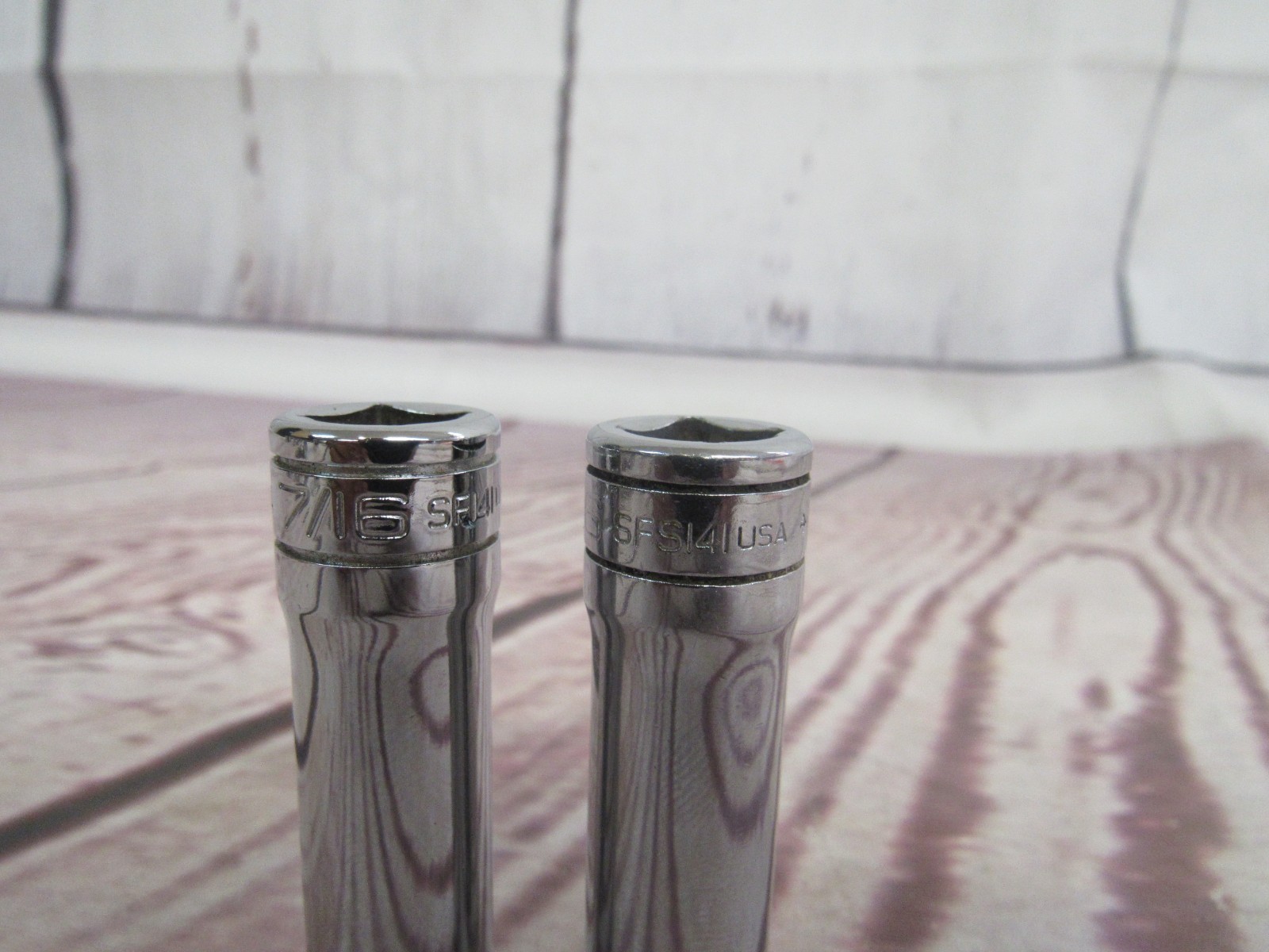 Snap-On Lot of 3/8″ Drive-SFS, SFSM, SF Deep SAE 6 Point Chrome Sockets