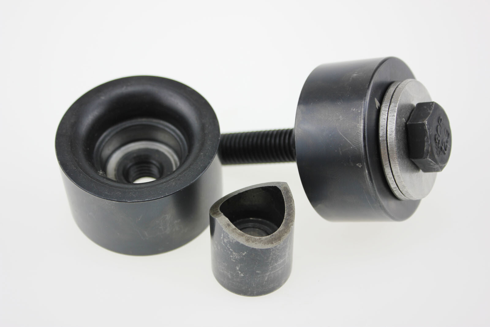 Globauto 1-1/2″ Hole Punch & Flare Tool Dimple Plate Dies in Black