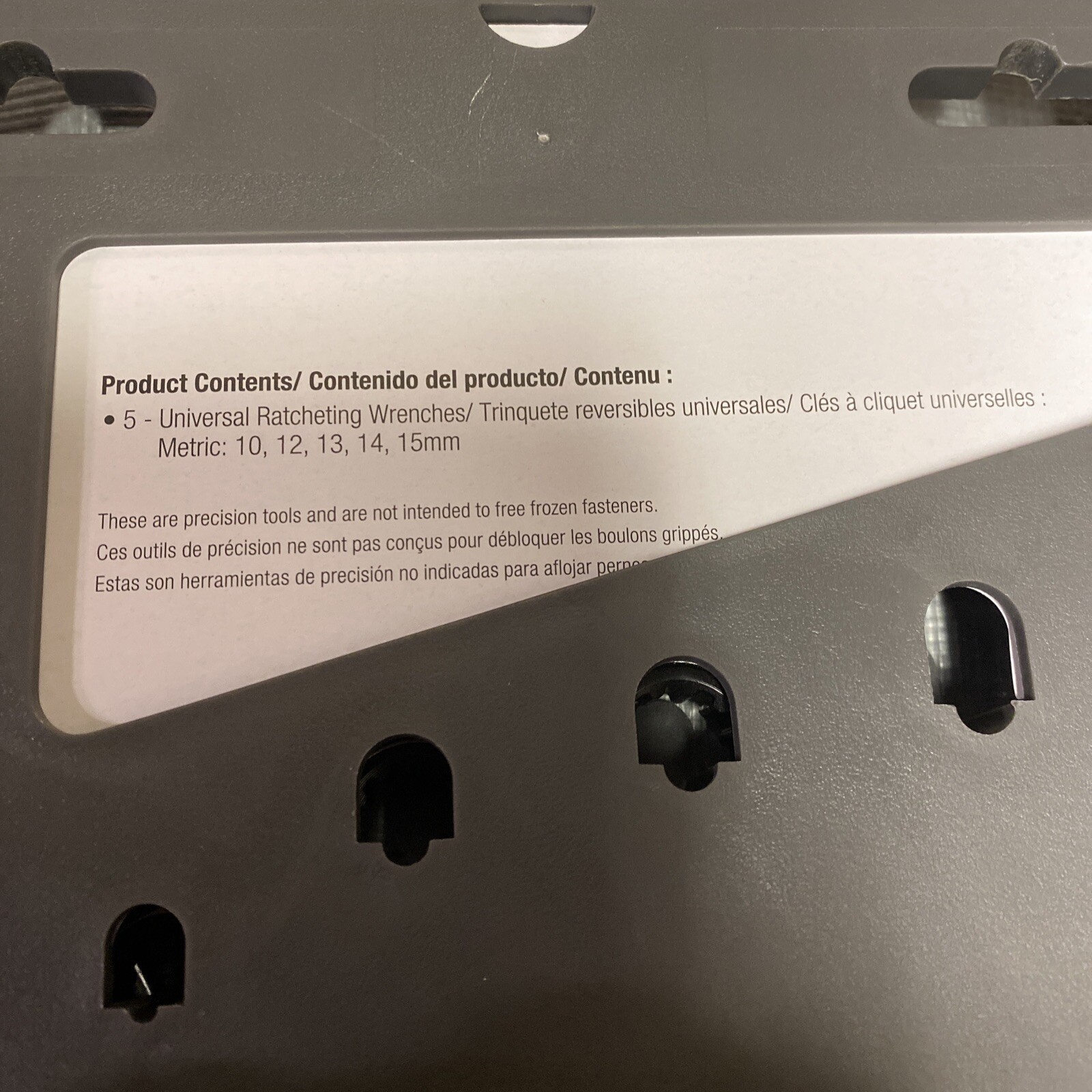 TEQ Correct Pro – 5 Pc Universal Ratcheting Wrench Set – Metric – TP85591A