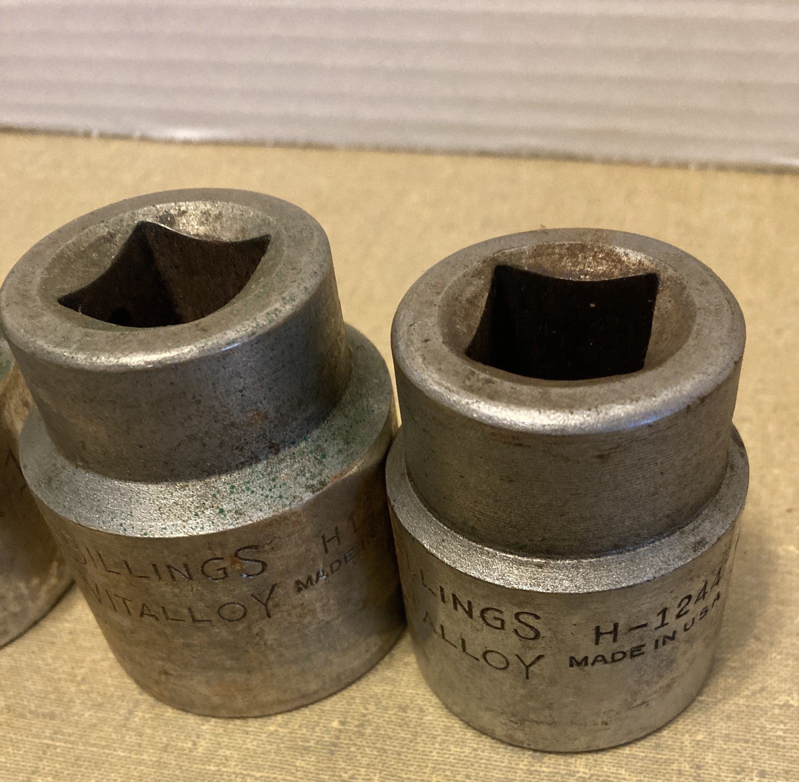 Vintage Billings Vitalloy 3/4″ Drive 10 Piece Socket Set w/Extension