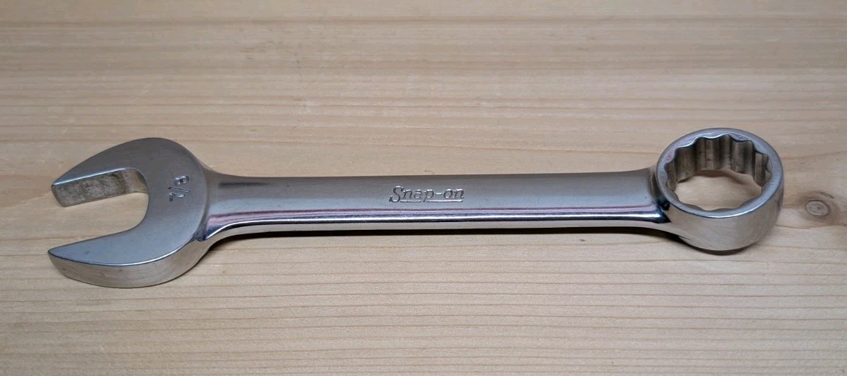 Vintage Snap On OEX280 7/8 12 Point Short Combination Wrench Excellent