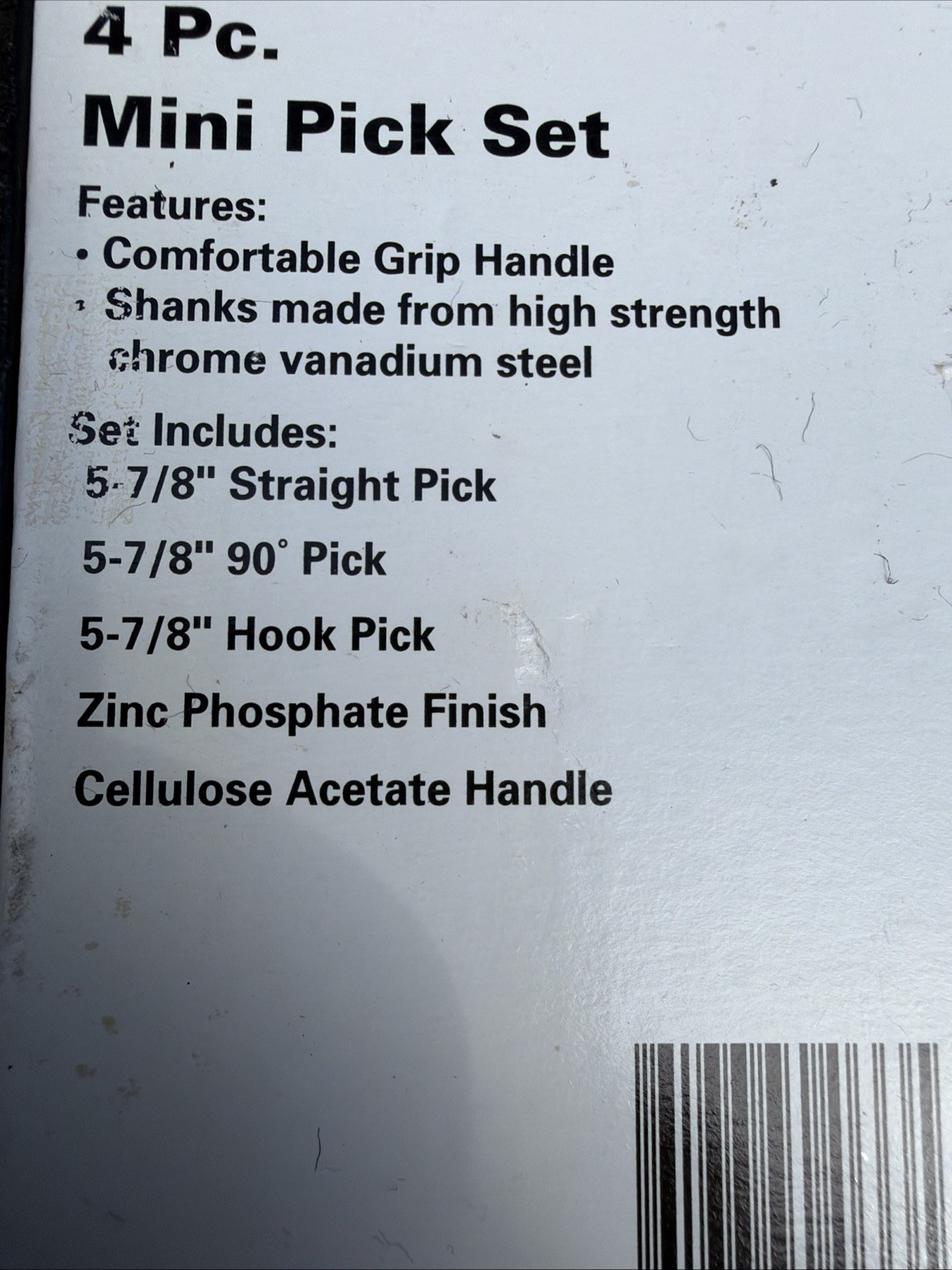 Mac Tools Rare Red Hard Handle Mini Auto Pick Set Ps4SA NEW OLD STOCK Comfort Gp