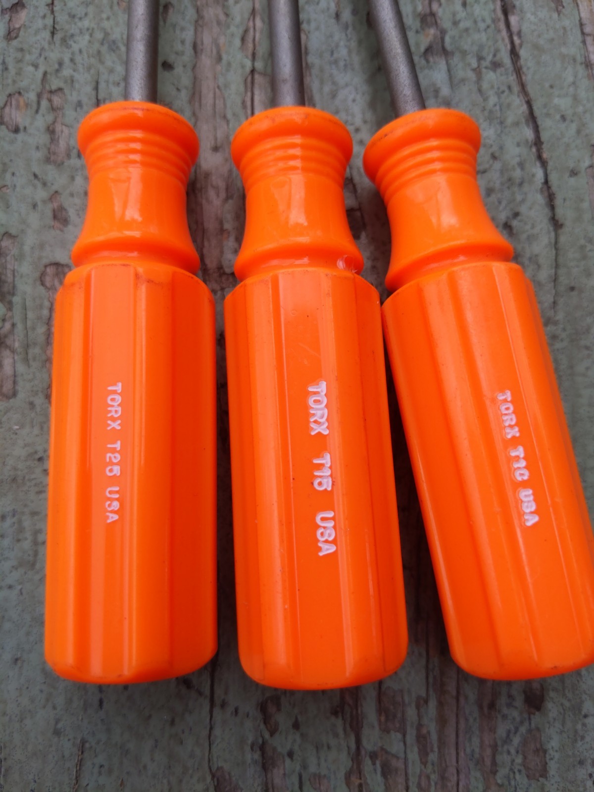 Vintage Craftsman T10 T15 T25 Torx Screwdriver 41555 High Vis Orange USA