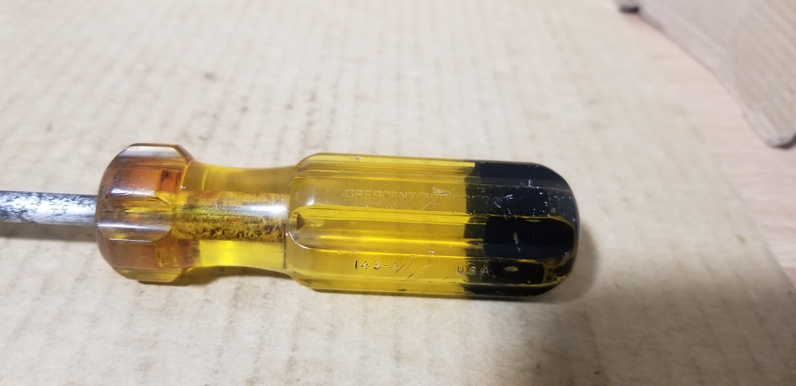 Vintage Crescent Bridgeport USA 143-4 Flat/Slotted Screwdriver , VGC