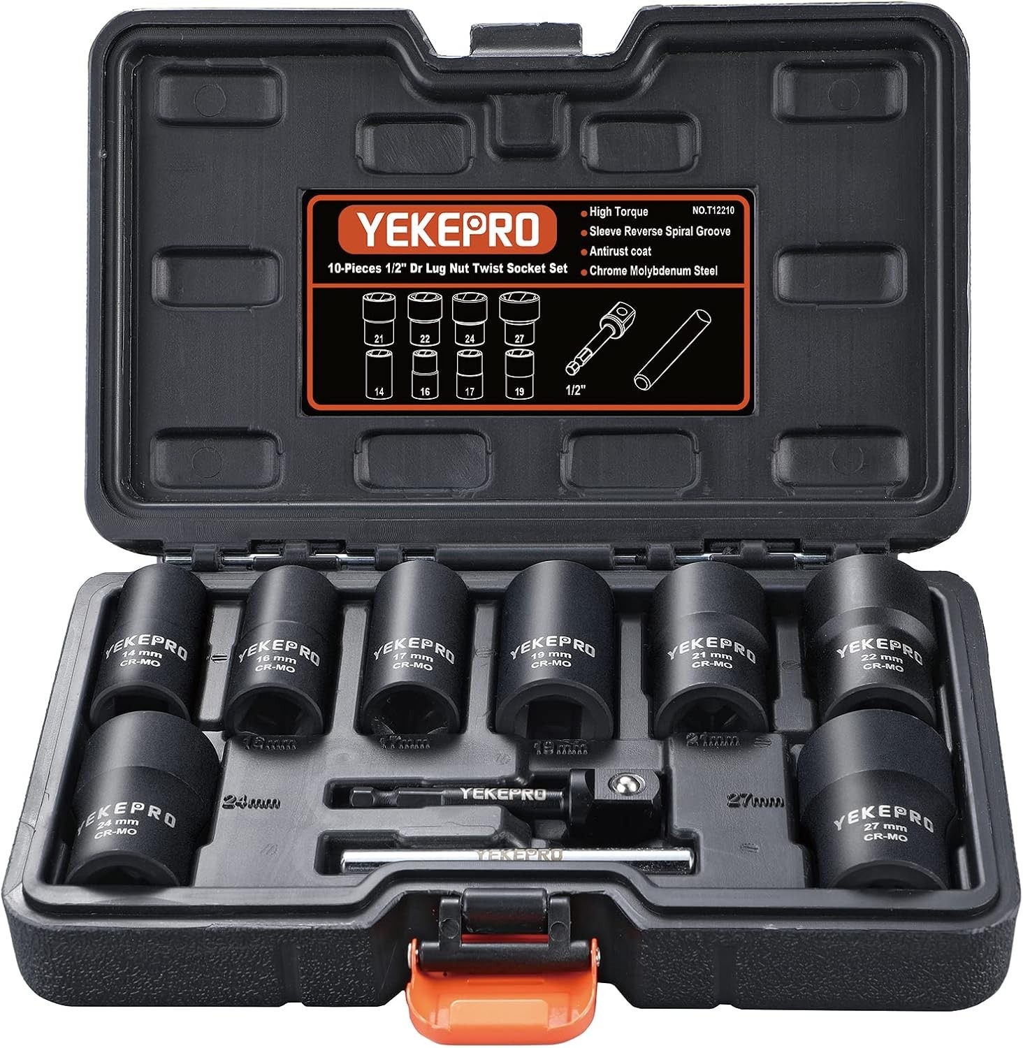 Professional Grade Lug Nut Extractor with Unique Tapered Design for Tough Jobs
