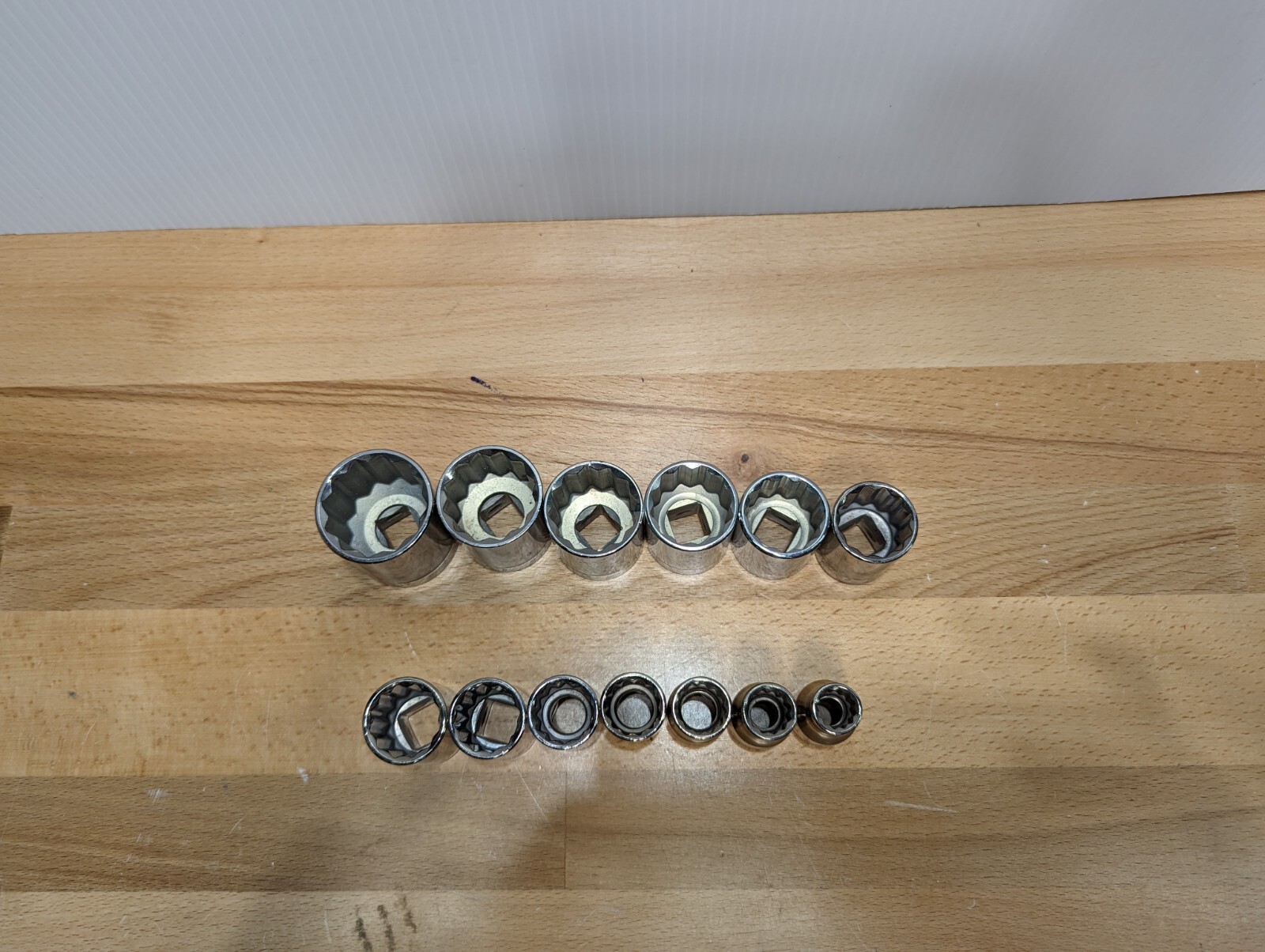 NOS Craftsman G Series 12 Point 1/2″ Made In USA 7/16″ To 1 1/4″ 13 Piece Set