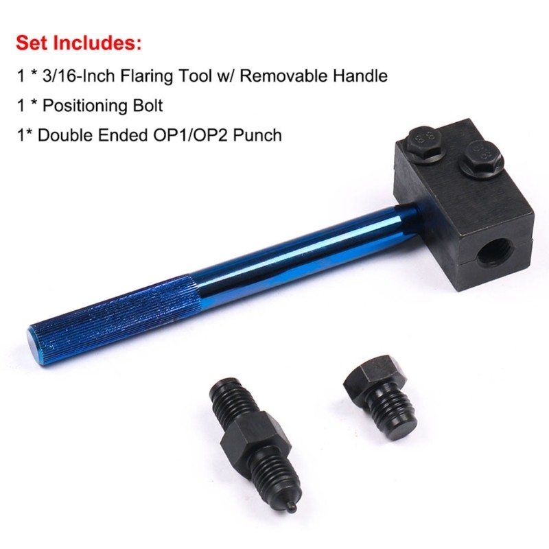 3/16inch Cutter Auto Hard Line Cutting Flaring Removable Handle Tool for Car