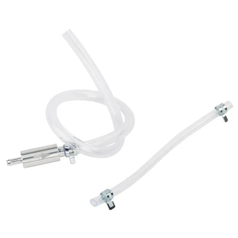 Brake Bleeder Hose, One Way Check Valve Tube Bleeding Tool Kit Silver US