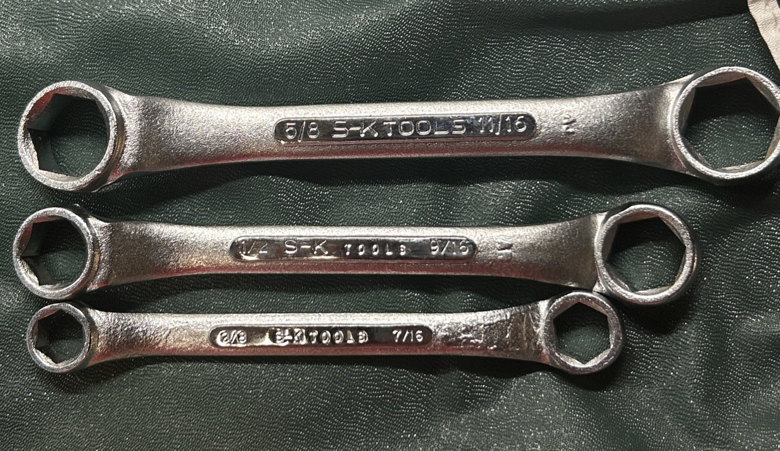 Vtg S-K 11 pc SAE double box wrench No. 311R Made In U.S.A. Excellent- Read