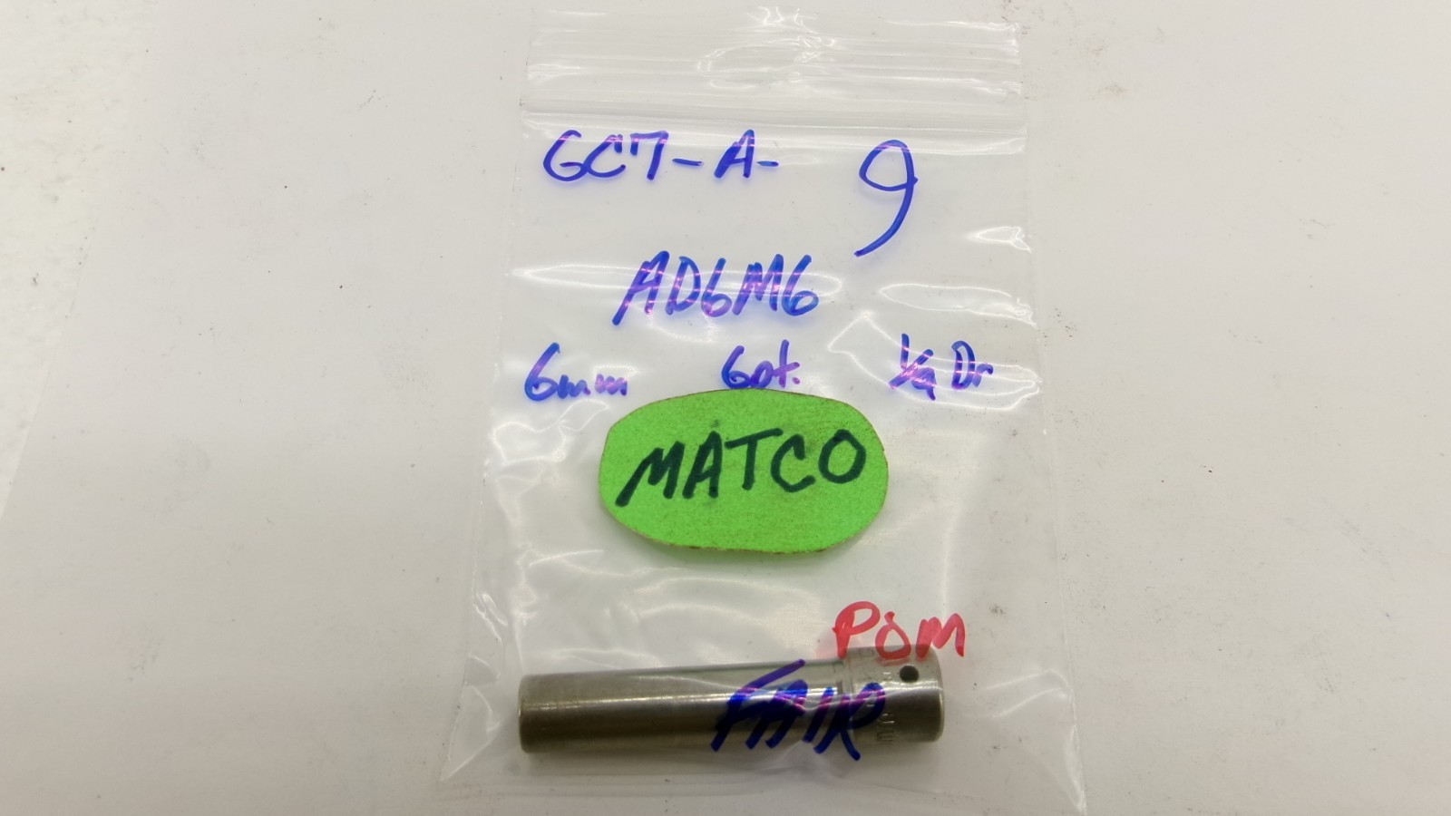 Matco tools 1/4″ drive 6mm metric Deep 6 point Socket AD6M6