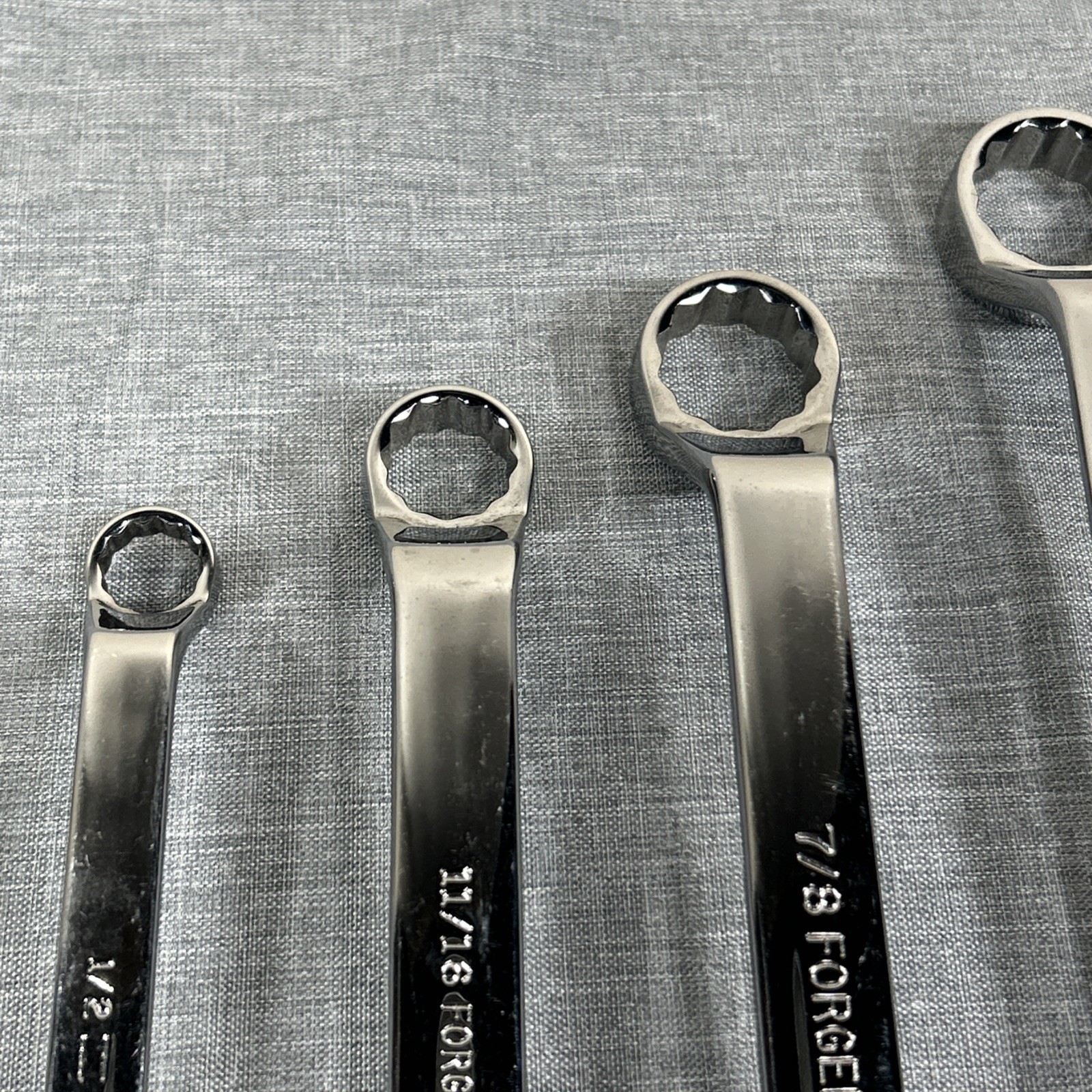 Craftsman USA 5pc SAE 44349 VA Professional Polished Deep Offset Box Wrench Set