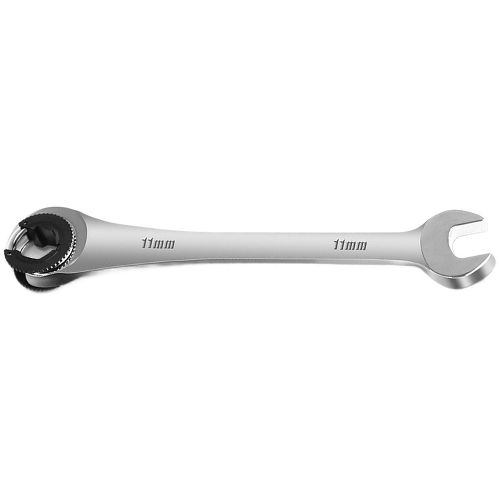 819mm Metric Ratcheting Tubing Wrench Fix Open End Tool for Tight Spaces