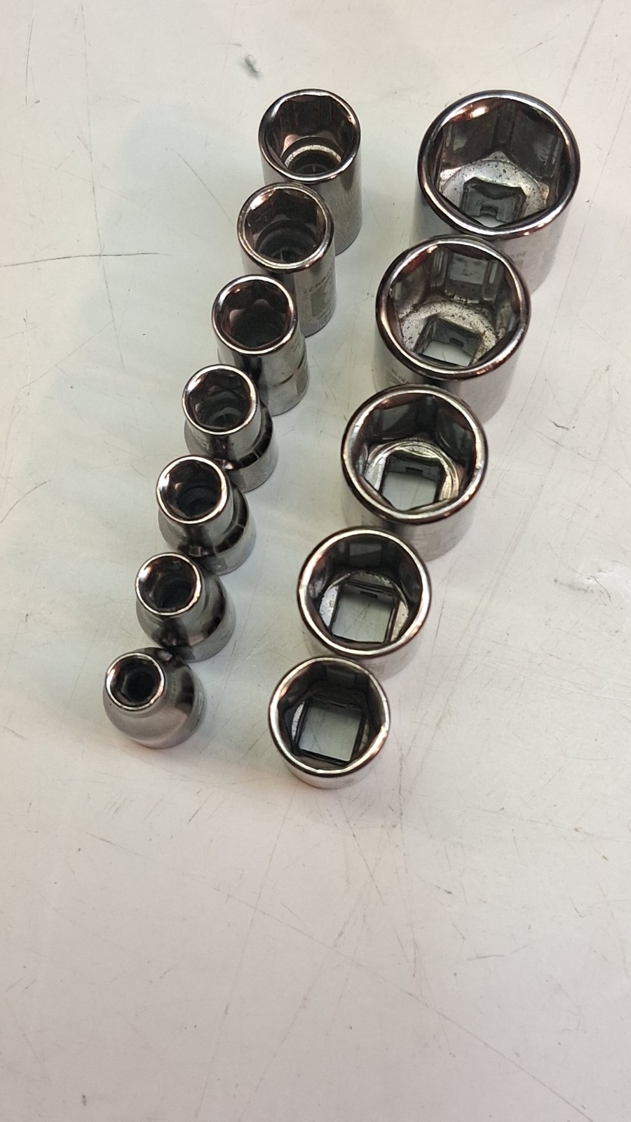 CRAFTSMAN EASY READ 12 PIECE 1/4″ DRIVE 6 POINT METRIC SOCKET SET 4MM-14MM *USA*