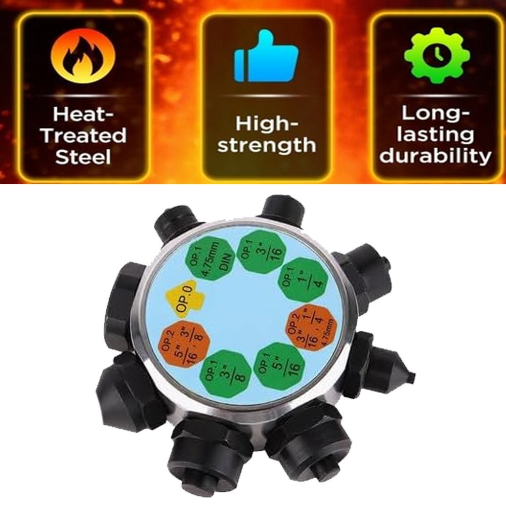 Brake Line Flaring Tool Kit 45° Single Double Bubble Flare for 3/16″ 1/4″ 5/16″