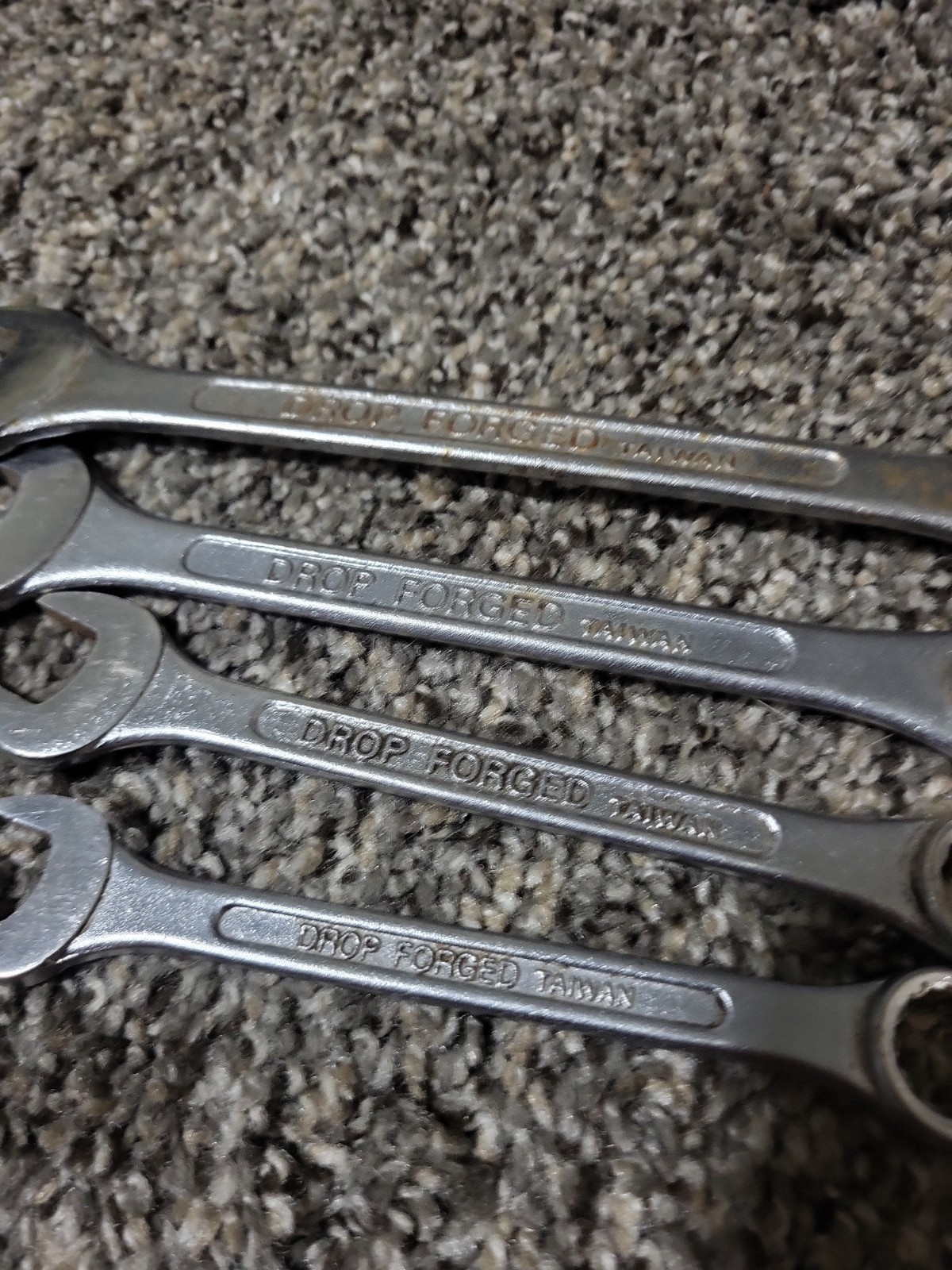 Vintage Set Of 4 Sears Combination Wrenches 13mm 14mm 17mm 19mm Drop Forged