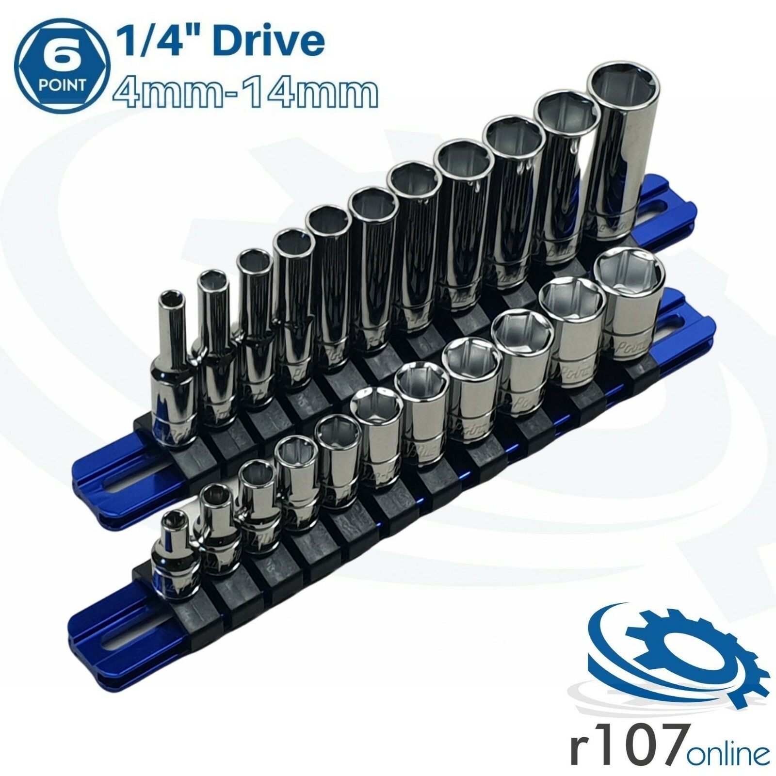 Blue Point 1/4″ Shallow & Deep Sockets 4mm-14mm – As sold by Snap On