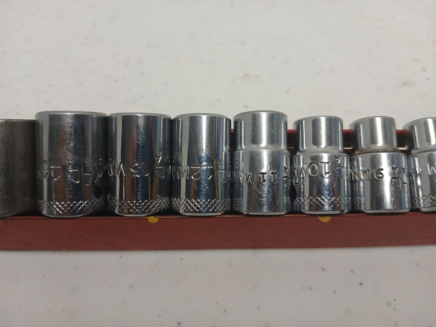 MacTools/Matco 6 Point Chrome 3/8 Drive Socket Set 19-6mm USA