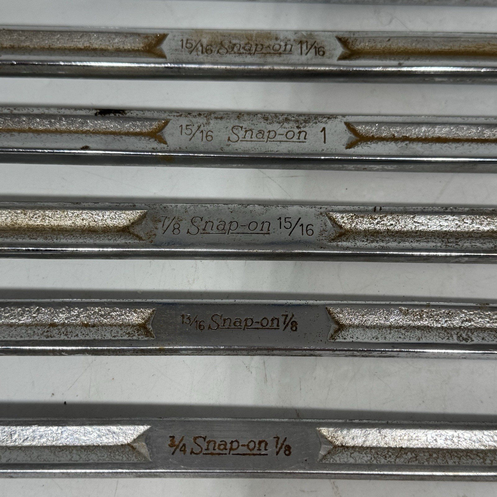 Snap-on Tools XV Series 12-Point SAE Offset Box Wrench Set 7 Pieces