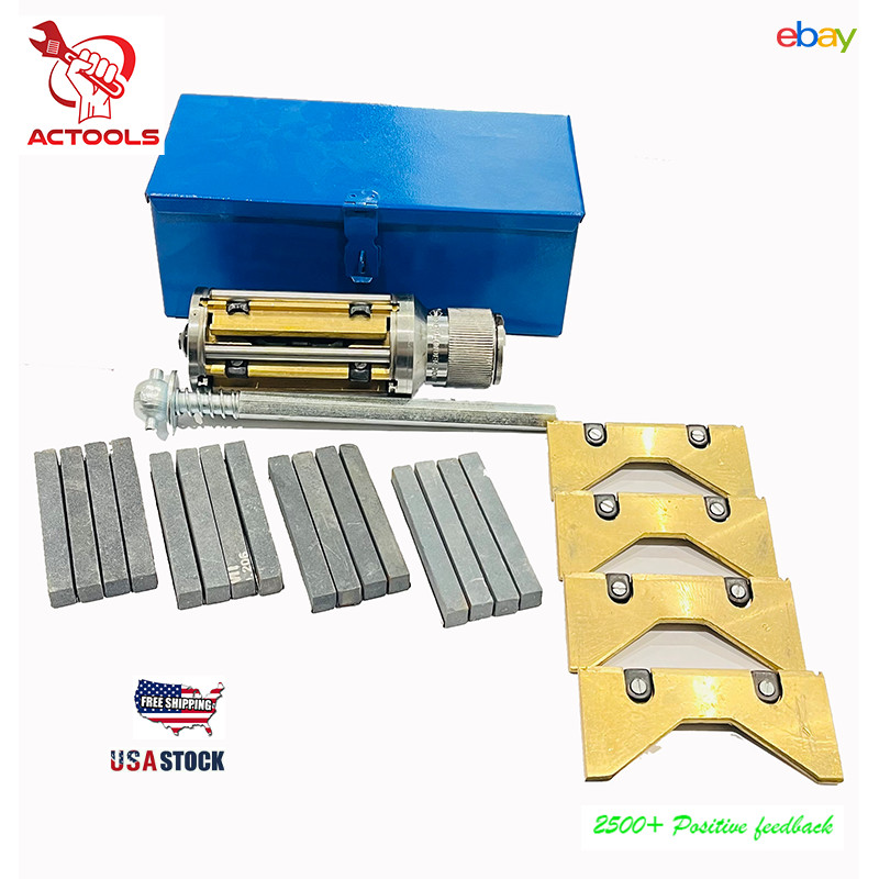 New Cylinder Engine Hone Kit 2 1/2″ to 5 1/2″ Honing Machine + 4 Grit Stones USA