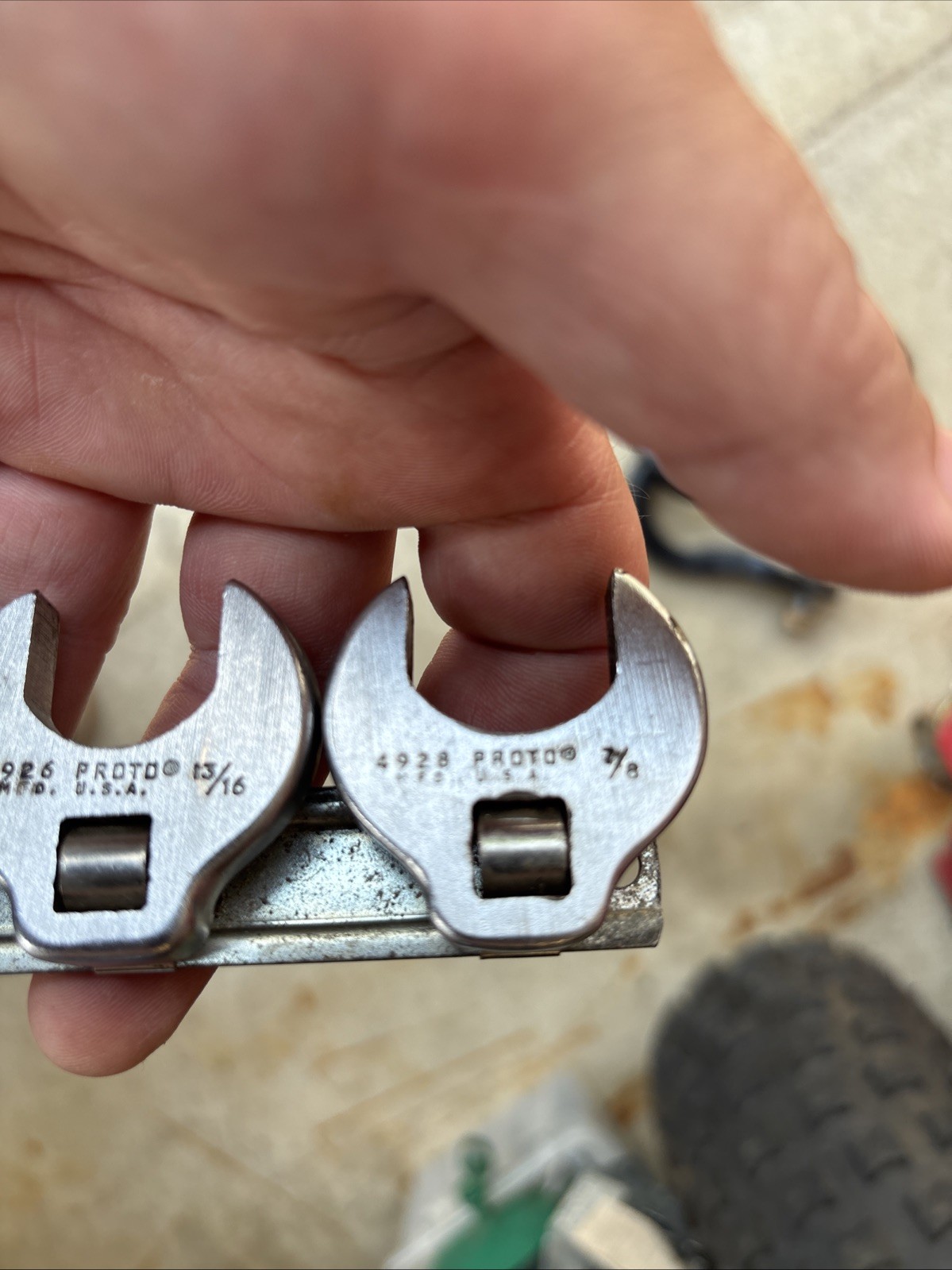 Snap On And Proto USA Crowfoot Line Wrench Set 5/8,11/16,3/4,13/16,7/8