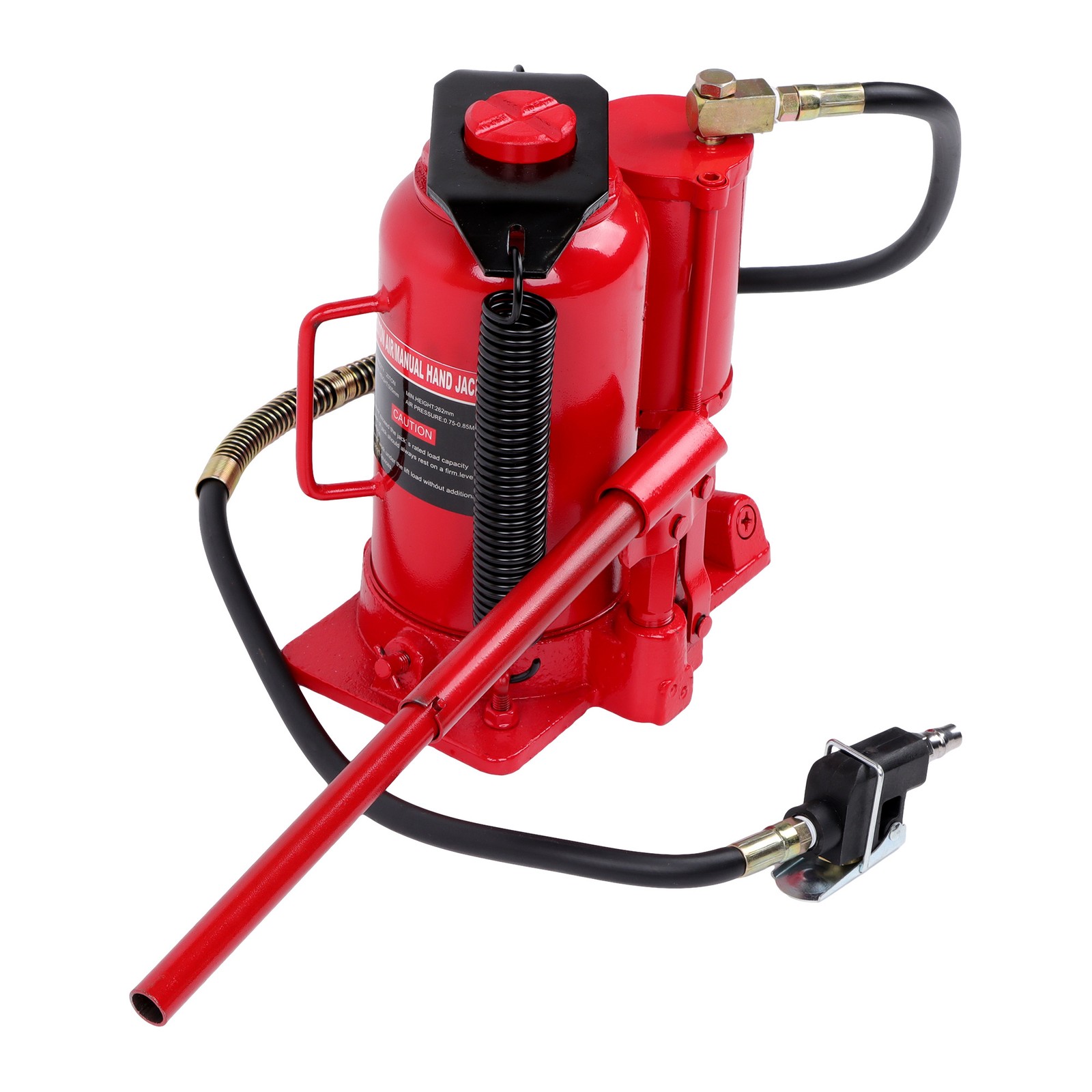 Labwork 20 Ton 40,000lbs Air Hydraulic Bottle Jack Truck RV Repair w/Manual Hand