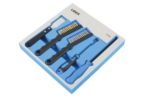 Car Van Brake Inspection Corrosion Rust Removal Tool Kit 5pce in Foam Holder